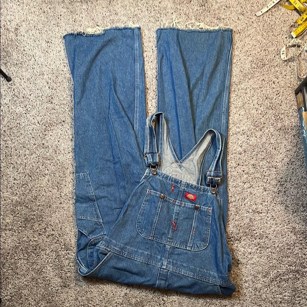 Dickies Blue Denim Bootcut Overalls